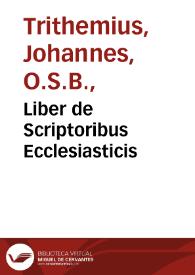 Liber de Scriptoribus Ecclesiasticis