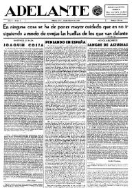 Adelante : Órgano del Partido Socialista Obrero [Español] (México, D. F.). Año I, núm. 1, 15 de febrero de 1942