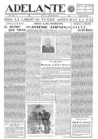 Adelante : Órgano del Partido Socialista Obrero [Español] (México, D. F.). Año III, núm. 64, 1 de octubre de 1944