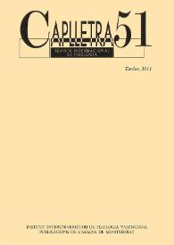 Caplletra: Revista Internacional de Filologia. Núm. 51, tardor de 2011