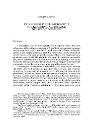 Produzioni e reti mercantili nelle campagne toscane dei secoli XIII e XIV