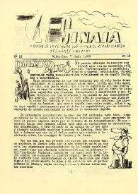 Sinaia : diario de la primera expedición de republicanos españoles a México. Núm. 13, 7 de junio de 1939