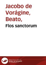 Flos sanctorum