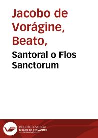Santoral o Flos Sanctorum
