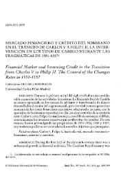 Mercado financiero y crédito del soberano en el tránsito de Carlos V a Felipe II. La intervención en los tipos de cambio mediante las pragmáticas de 1551-1557