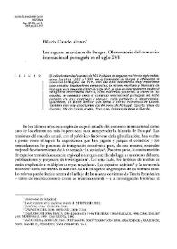 Los seguros marítimos de Burgos. Observatorio del comercio internacional portugués en el siglo XVI