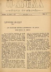 Ipanema : diario de a bordo. Núm. 2, 15 de junio de 1939