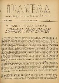 Ipanema : diario de a bordo. Núm. 4, 18 de junio de 1939 [sic]