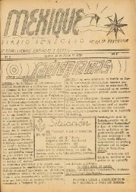 Mexique : diario de a bordo de la 3ª expedición de republicanos españoles a México. Núm. 9, martes 25 de julio de 1939