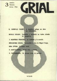 Grial : revista galega de cultura. Núm. 3, 1964