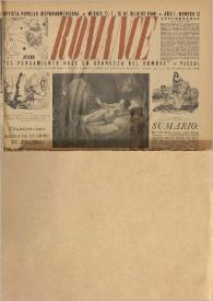 Romance : Revista Popular Hispanoamericana. Año I, núm. 12, 15 de julio de 1940