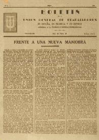 U.G.T. : Boletín de la Unión General de Trabajadores de España en Francia. Núm. 6, abril de 1945