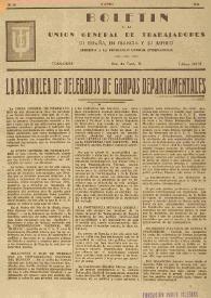 U.G.T. : Boletín de la Unión General de Trabajadores de España en Francia. Núm. 10, agosto de 1945