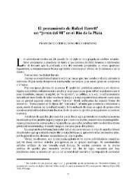 El pensamiento de Rafael Barrett, un 'joven del 98' en el Río de la Plata