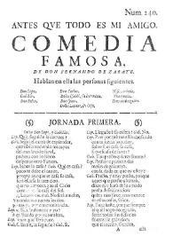 Antes qve todo es mi amigo: comedia famosa