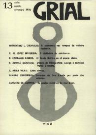 Grial : revista galega de cultura. Núm. 13, 1966