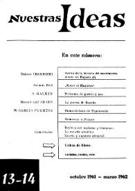 Nuestras Ideas : teoría, política, cultura. Núm. 13-14, octubre 1961-marzo 1962