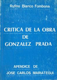 Crítica de la obra de González Prada