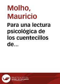 Para una lectura psicológica de los cuentecillos de locos del segundo Don Quijote