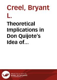 Theoretical Implications in Don Quijote's Idea of Enchantment
