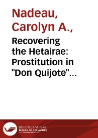Recovering the Hetairae: Prostitution in 