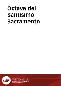 Octava del Santisimo Sacramento