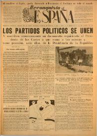 Reconquista de España : Periódico Semanal. Órgano de la Unión Nacional Española en México. Año I, núm. 10, 11 de agosto de 1945