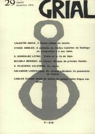 Grial : revista galega de cultura. Núm. 29, 1970