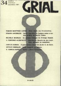Grial : revista galega de cultura. Núm. 34, 1971