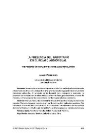 La presencia del narratario en el relato audiovisual