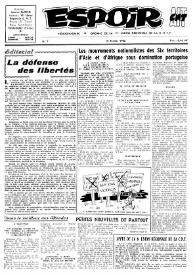 Espoir : Organe de la VIª Union régionale de la C.N.T.F. Num. 7, 18 février 1962