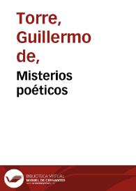 Misterios poéticos