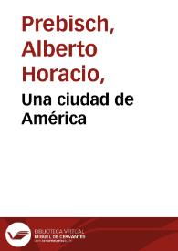 Una ciudad de América