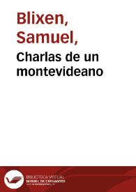 Charlas de un montevideano