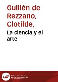 La ciencia y el arte