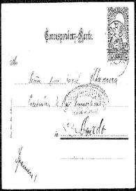Tarjeta postal de Arturo a Rafael Altamira. Gmunden (Austria), 9 de septiembre de 1908