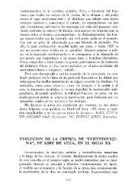 Evolución de la crítica de 'Fuenteovejuna' de Lope de Vega, en el siglo XX