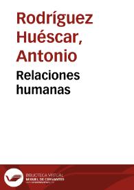 Relaciones humanas