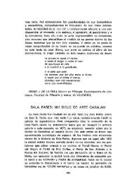 Sala Parés: un siglo de arte catalán