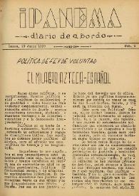 Ipanema : diario de a bordo. Núm. 6, 19 de junio de 1939