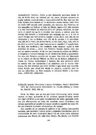 Elizalde, Ignacio: 'Personajes y temas barojianos'. Premio Guipúzcoa, 1974, Ed. Publicaciones Universidad de Deusto (Bilbao) y Castalla, Madrid,...
