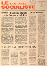 Le Nouveau Socialiste. 1re Année, numéro 4, jeudi 16 novembre 1972
