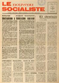 Le Nouveau Socialiste. 1re Année, numéro 6, jeudi 30 novembre 1972