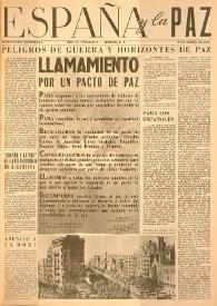 España y la paz. Año II, núm. 9, 15 de enero de 1952
