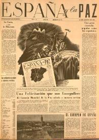 España y la paz. Año II, núm. 18, 15 de agosto de 1952