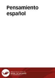 Pensamiento español