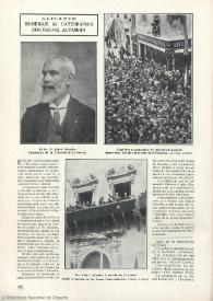 Homenaje al catedrático Rafael Altamira. Alicante, 16 de abril de 1910