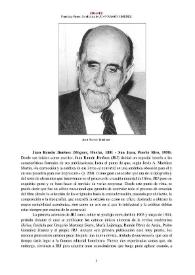 Juan Ramón Jiménez (Moguer, Huelva, 1881 - San Juan, Puerto Rico, 1958) [Semblanza]
