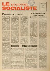 Le Nouveau Socialiste. 3e Année, numéro 54, samedi 15 juin 1974