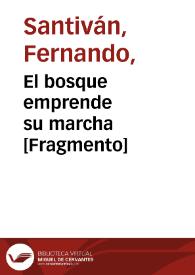 El bosque emprende su marcha [Fragmento]